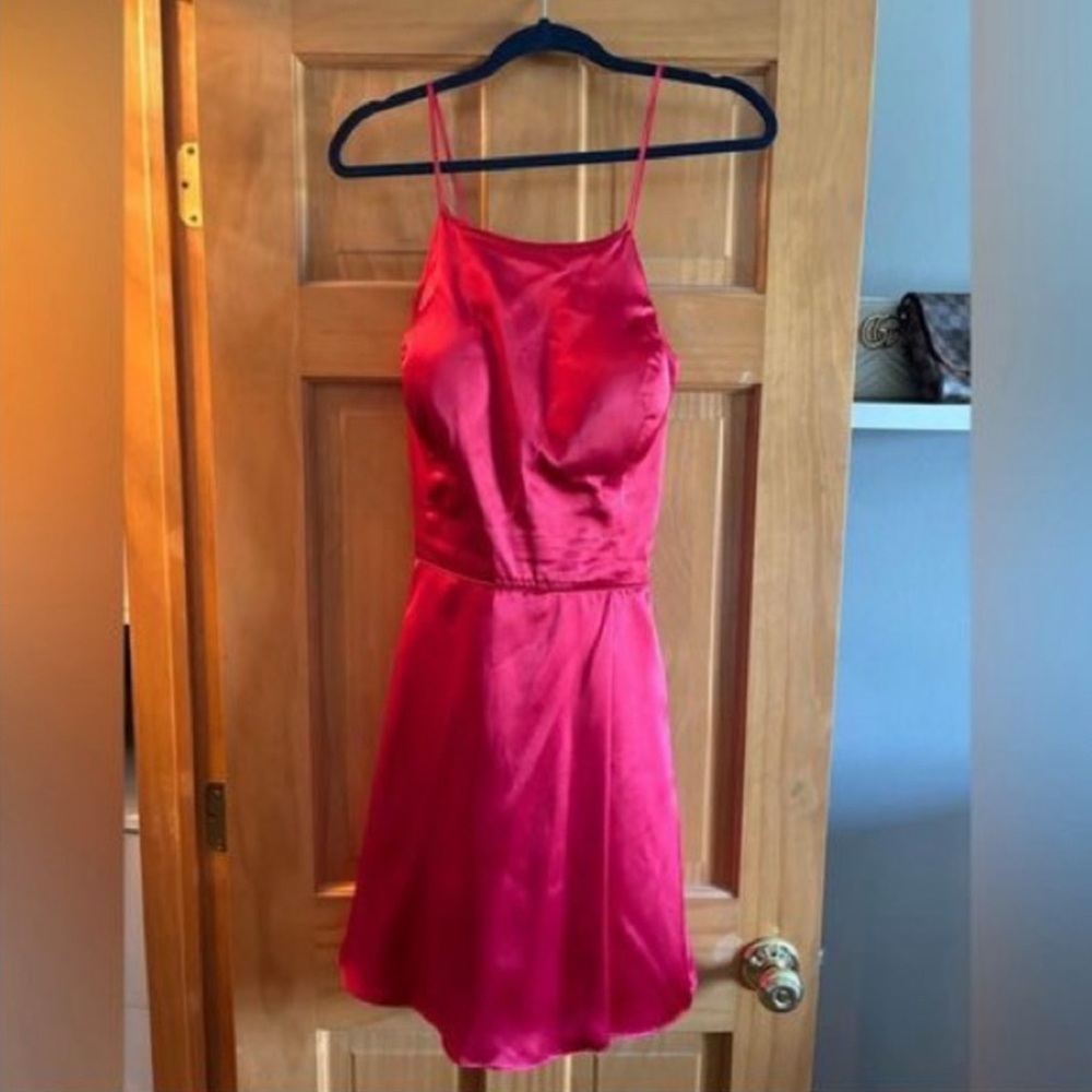 Blondie Nites Cross Back Red Dress